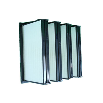Przemysłowy filtr powietrza Hepa z włókna szklanego V Cell o wydajności 99,99%