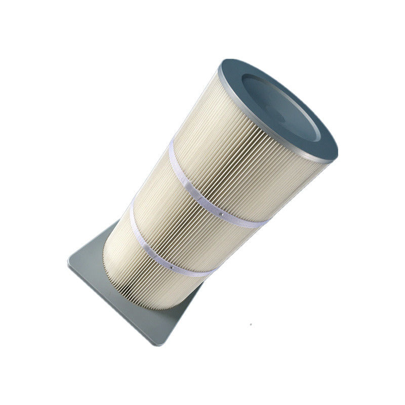 Poliestrowy cylindryczny filtr powietrza z górnym kołnierzem kwadratowym P031790 P031791 P031792
